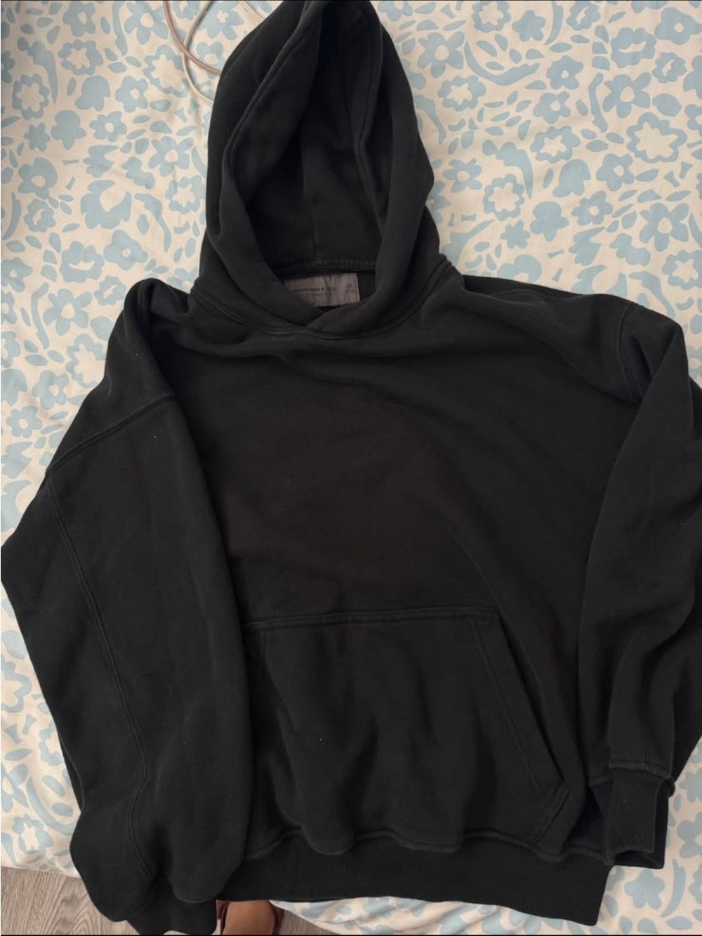 Abercrombie & Fitch Black Men's Hooded Sweatshirt